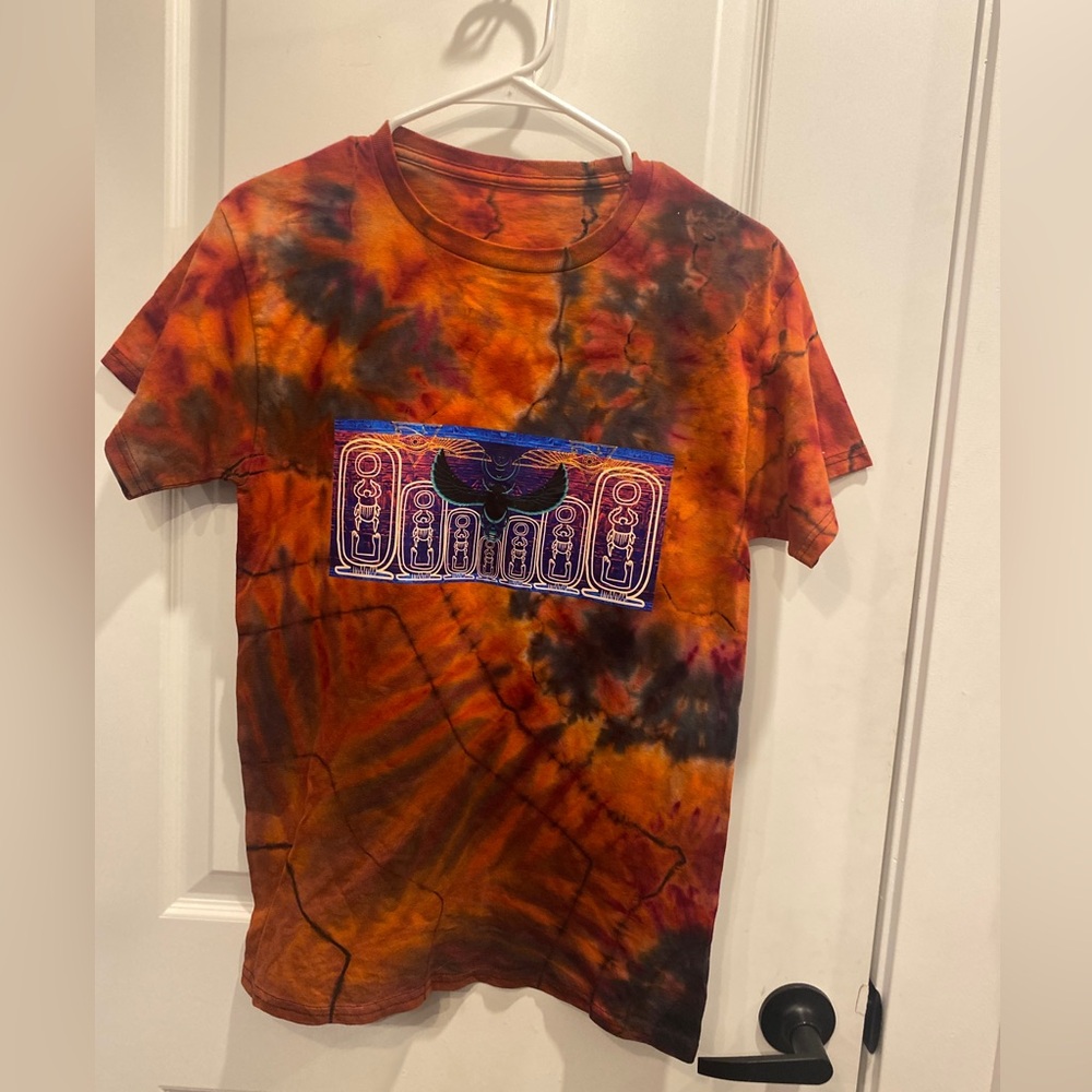 Handmade Tie Dye cotton T Shirt Collab: Seathespirit & Cunning Savage Creations